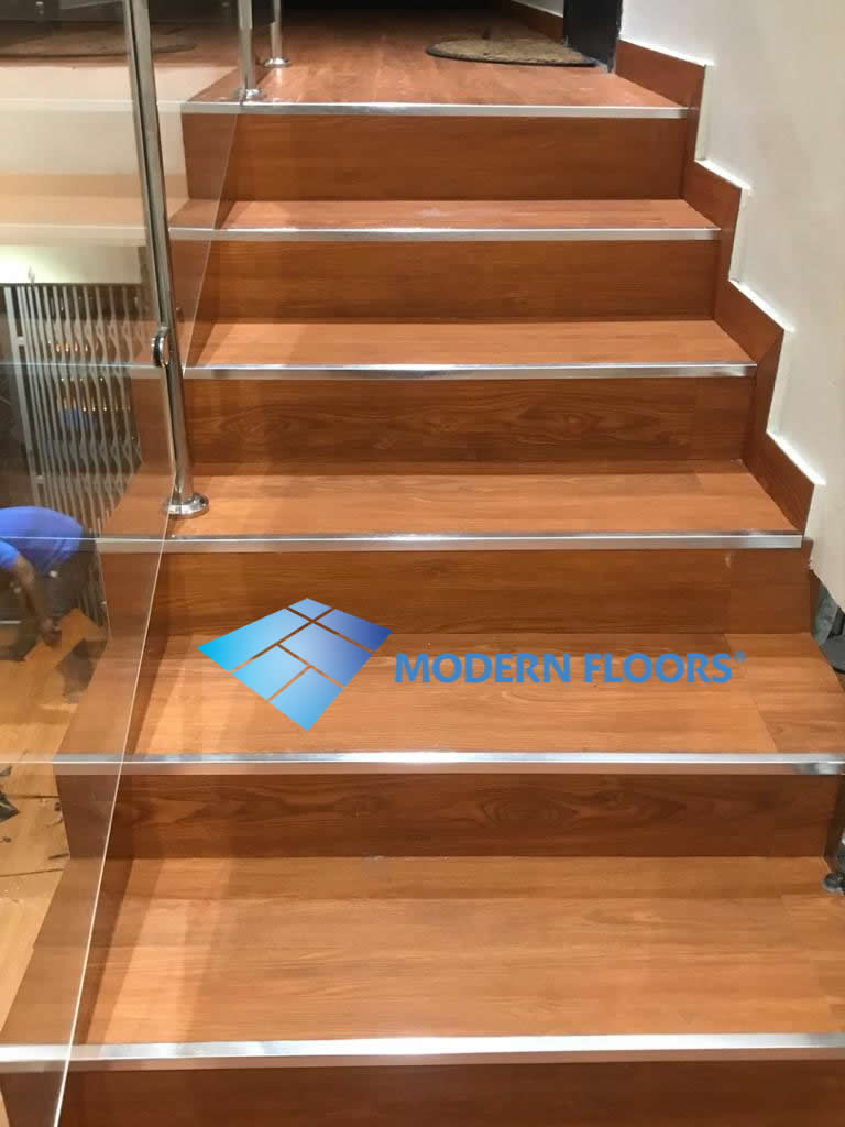 Walnut Wooden Brown – Vinyl(PVC) Tiles(LVT) by MODERN FLOORS GHANA