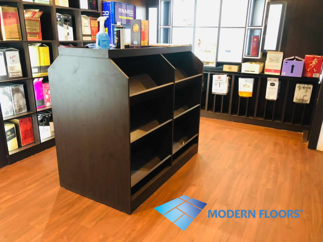 Walnut Wooden Brown – Vinyl(PVC) Tiles(LVT) by MODERN FLOORS GHANA