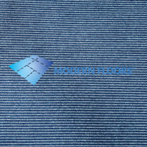 Royal Blue Stripes | 50cm x 50cm Carpet Tiles + PVC Backing