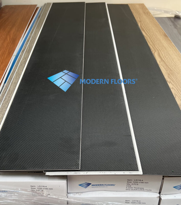 spc click lock vinyl tiles + ixpe back pad by modern floors