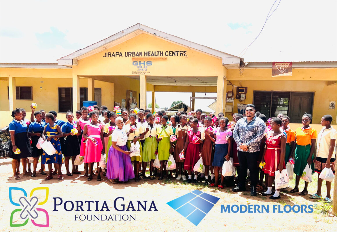 Modern Floors CEO Basil David Anthony donates to support 500 girls in Jirapa