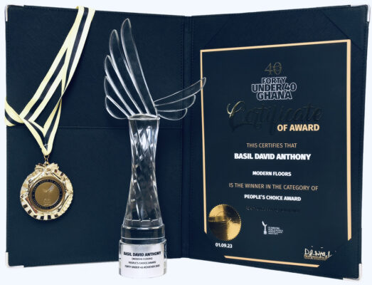 Modern Floors CEO Basil David Anthony Wins People Choice Award