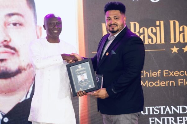 Modern Floors Ghana CEO, Basil David Anthony honoured with 2023 Young Entrepreneur of the Year Award