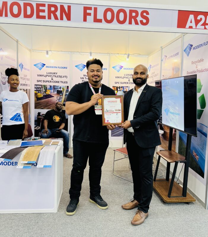 Ghanaian Homegrown Flooring Brand Modern Floors Exhibits in Kenya