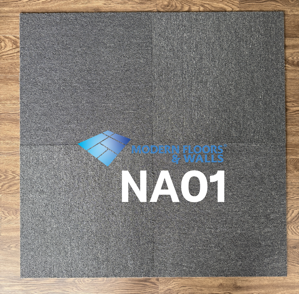 NA01 | Grey | 50cm x 50cm Carpet Tiles + PVC Backing