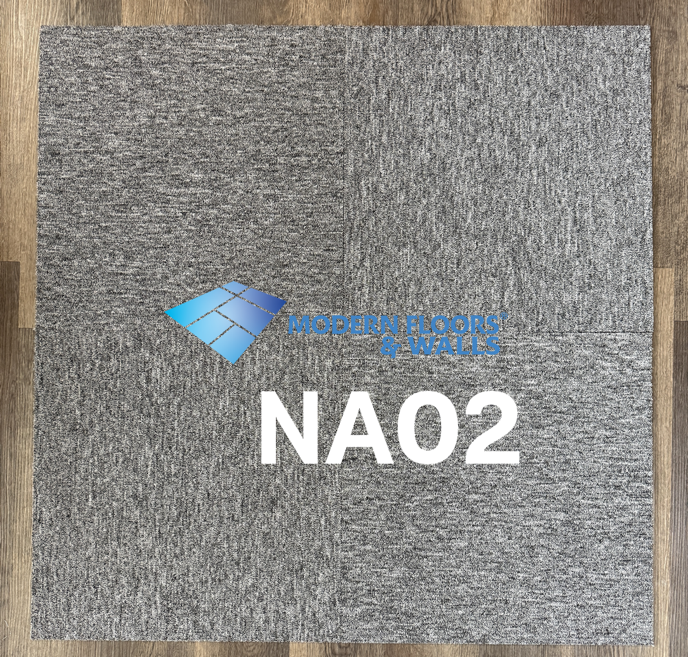 NA02 | Grey | 50cm x 50cm Carpet Tiles + PVC Backing
