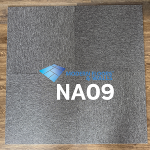 NA09 | Grey | 50cm x 50cm Carpet Floor Tiles + PVC Backing
